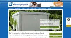 Desktop Screenshot of discount-garagen.de