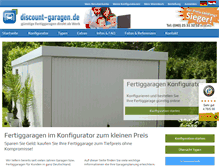 Tablet Screenshot of discount-garagen.de